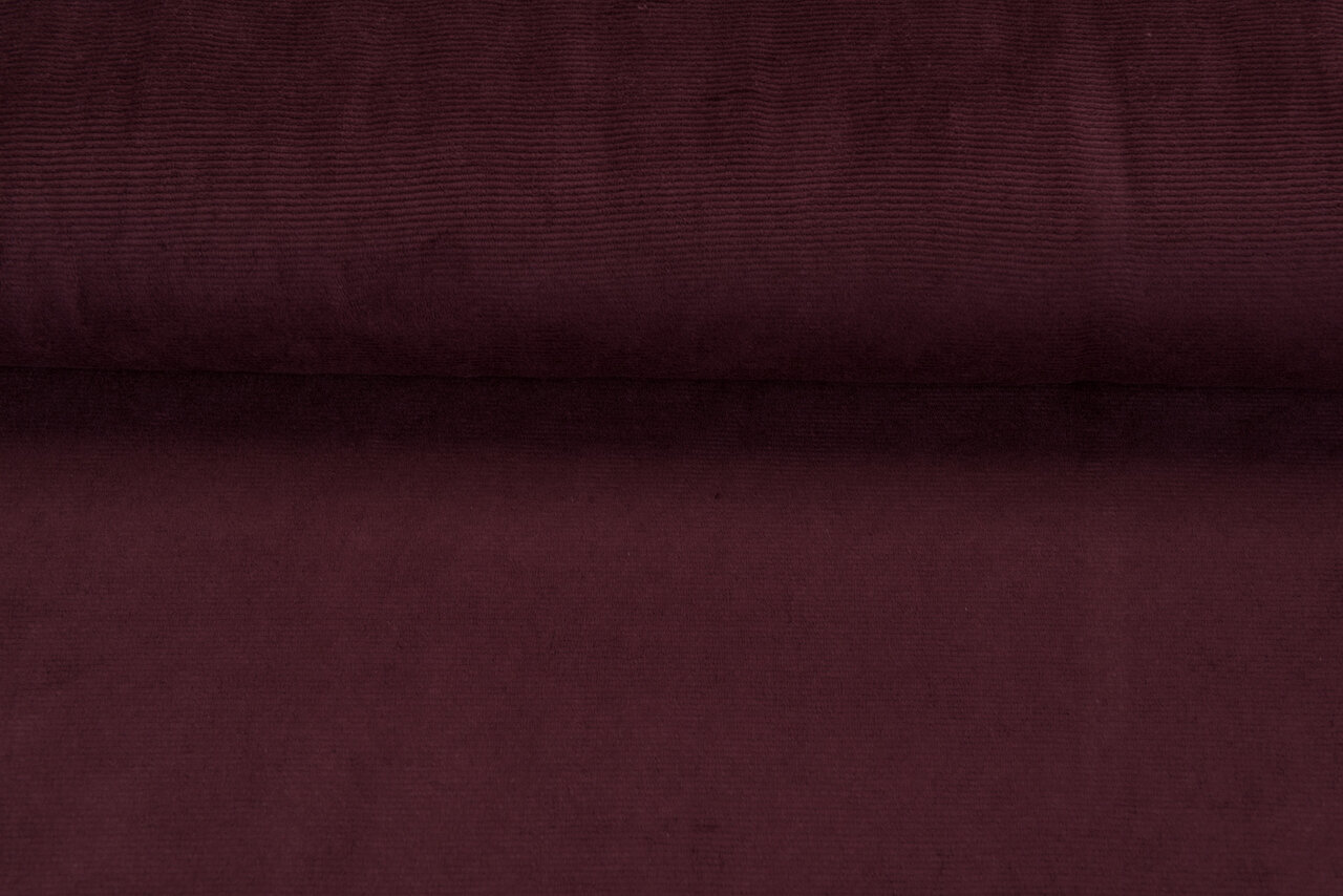 Feincord Jersey bordeaux