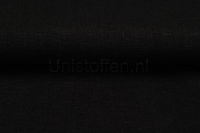Viskose Leinen schwarz