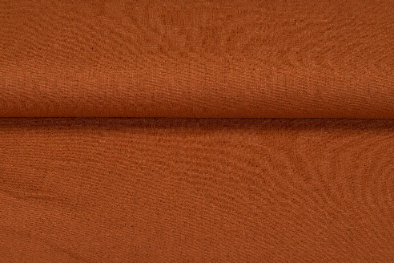 Leinen rost orange