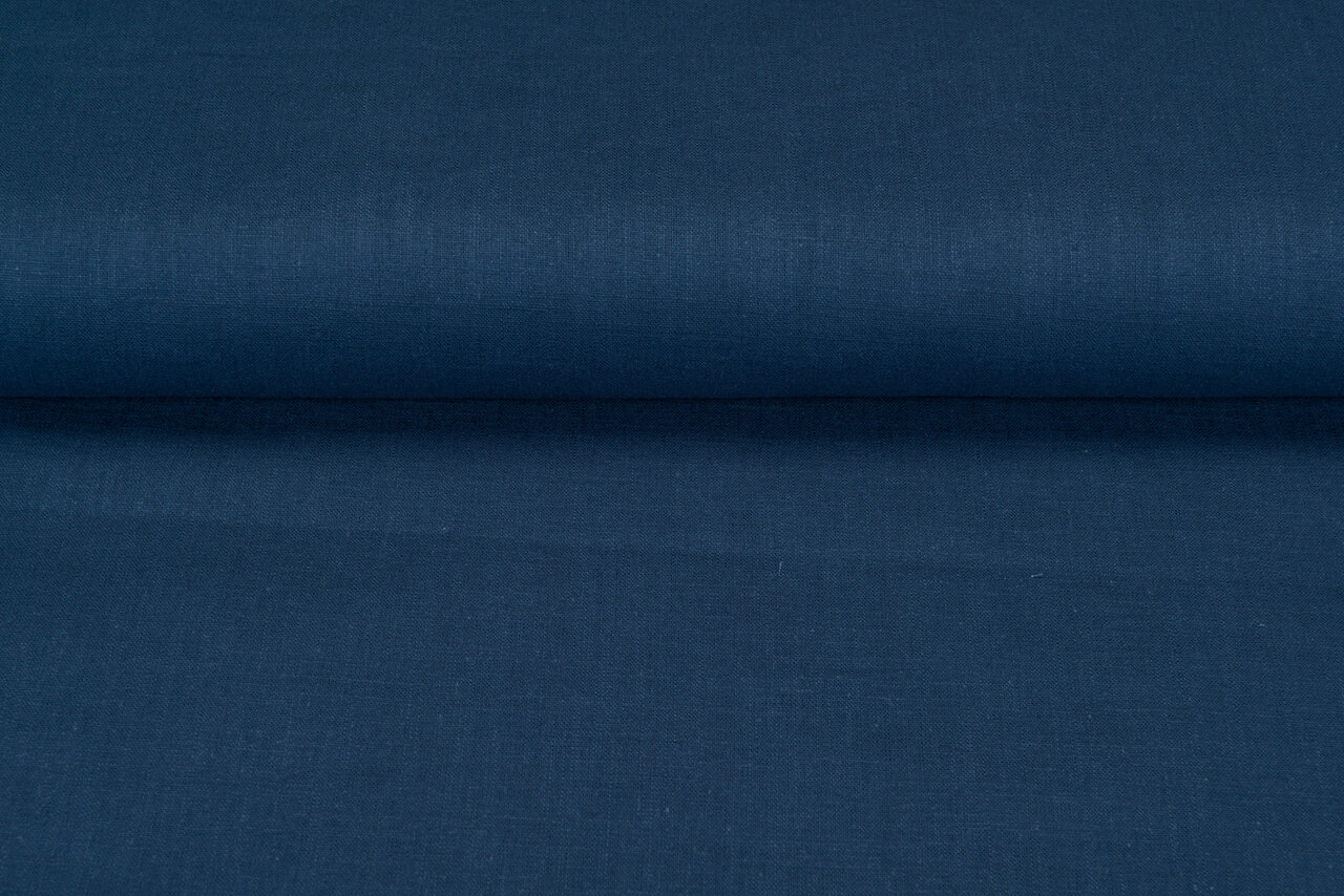 Leinen dunkel metalblau