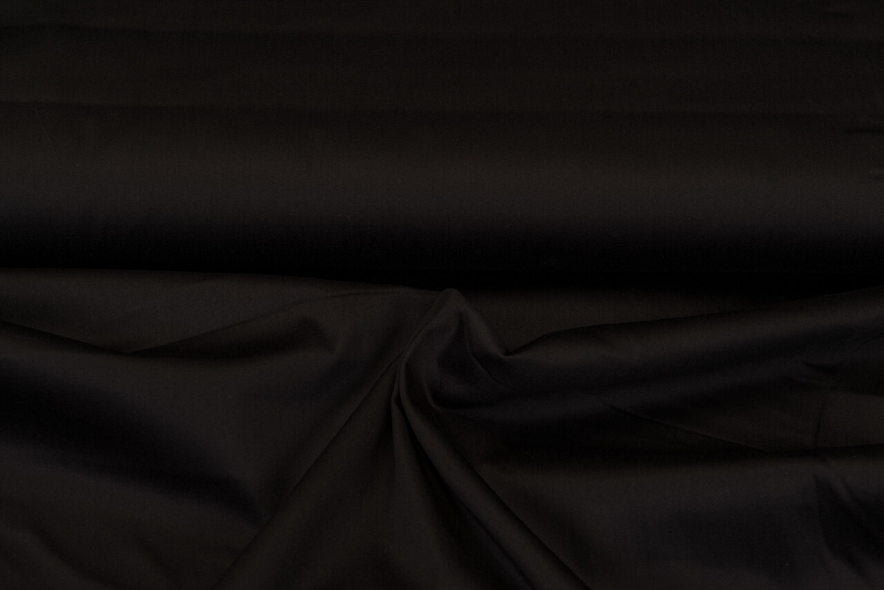 Baumwoll Stretch dunkelbraun 1