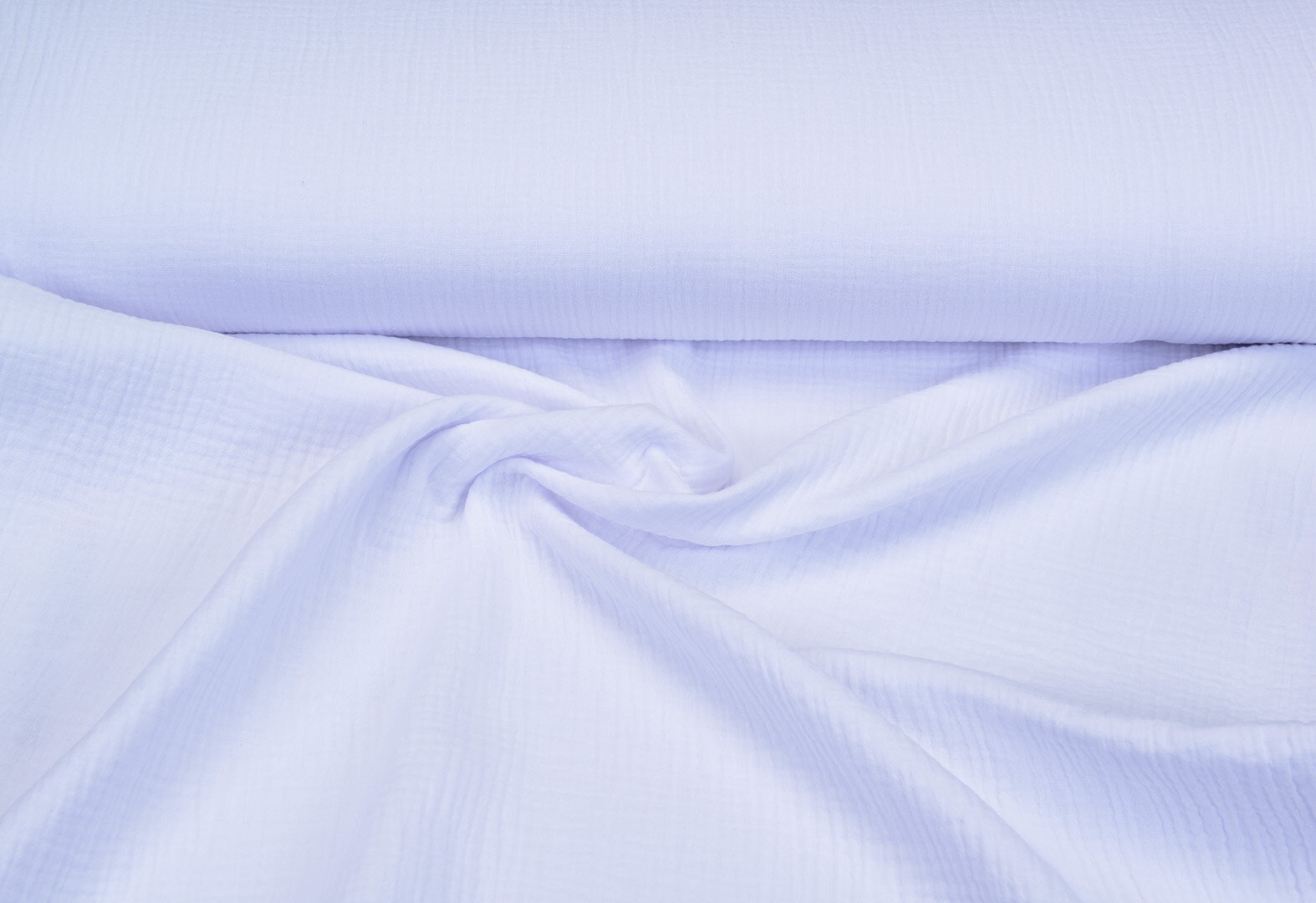 Baumwoll Musselin uni weiss