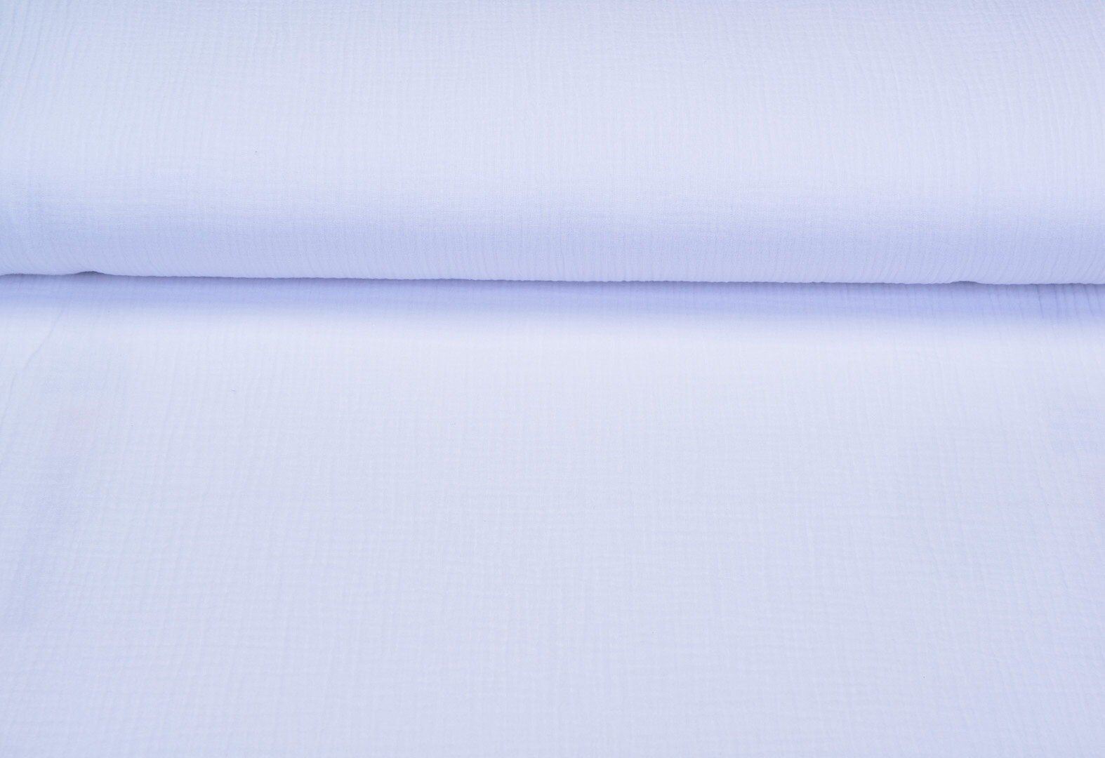 Baumwoll Musselin uni weiss