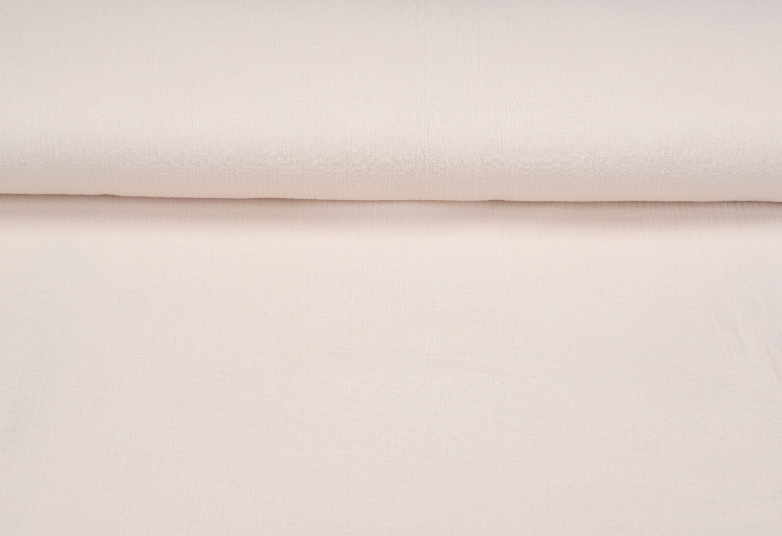 Baumwoll Musselin uni hell beige