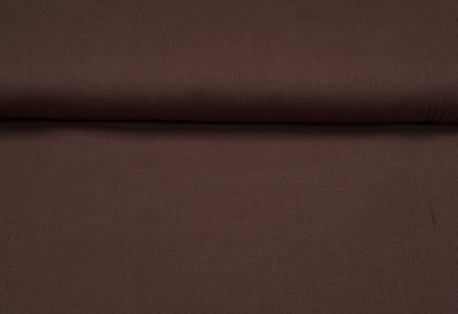 Baumwoll Musselin uni dunkelbraun
