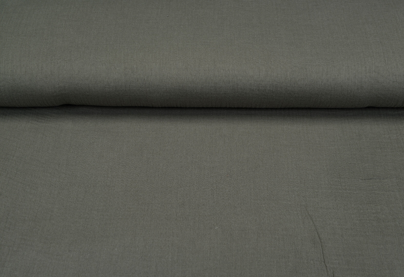 Baumwoll Musselin uni armeegr&uuml;n