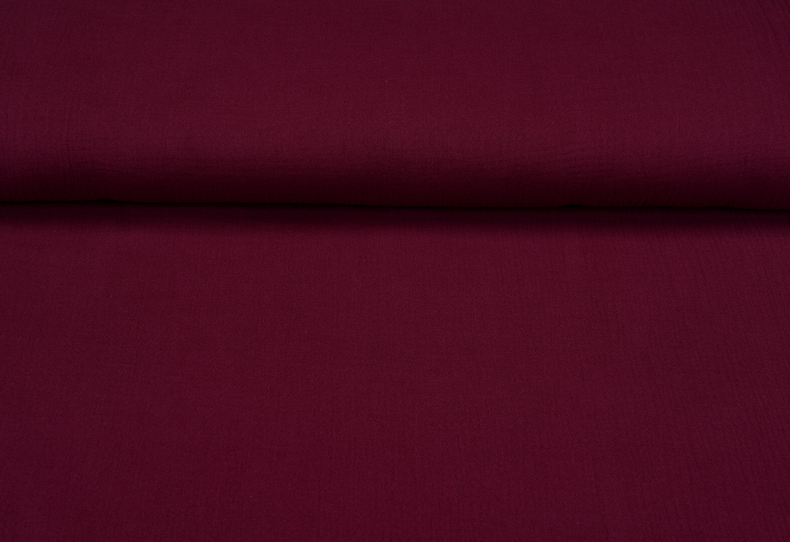 Baumwoll Musselin uni bordeaux