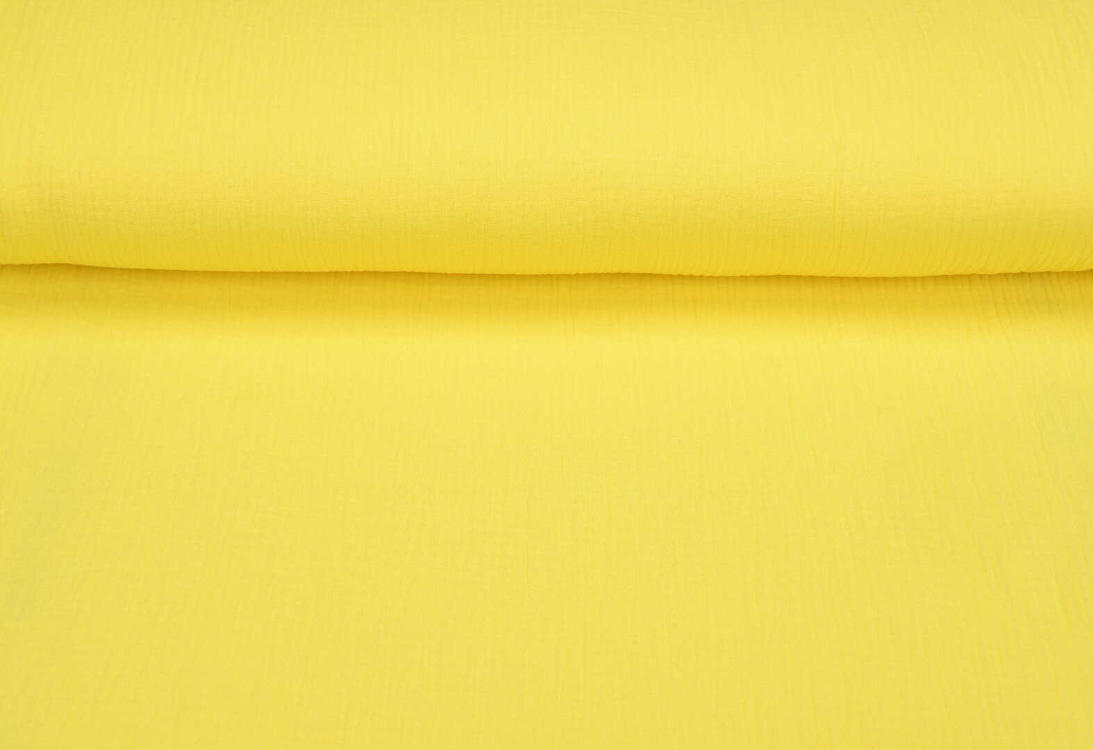Baumwoll Musselin uni leuchtend gelb