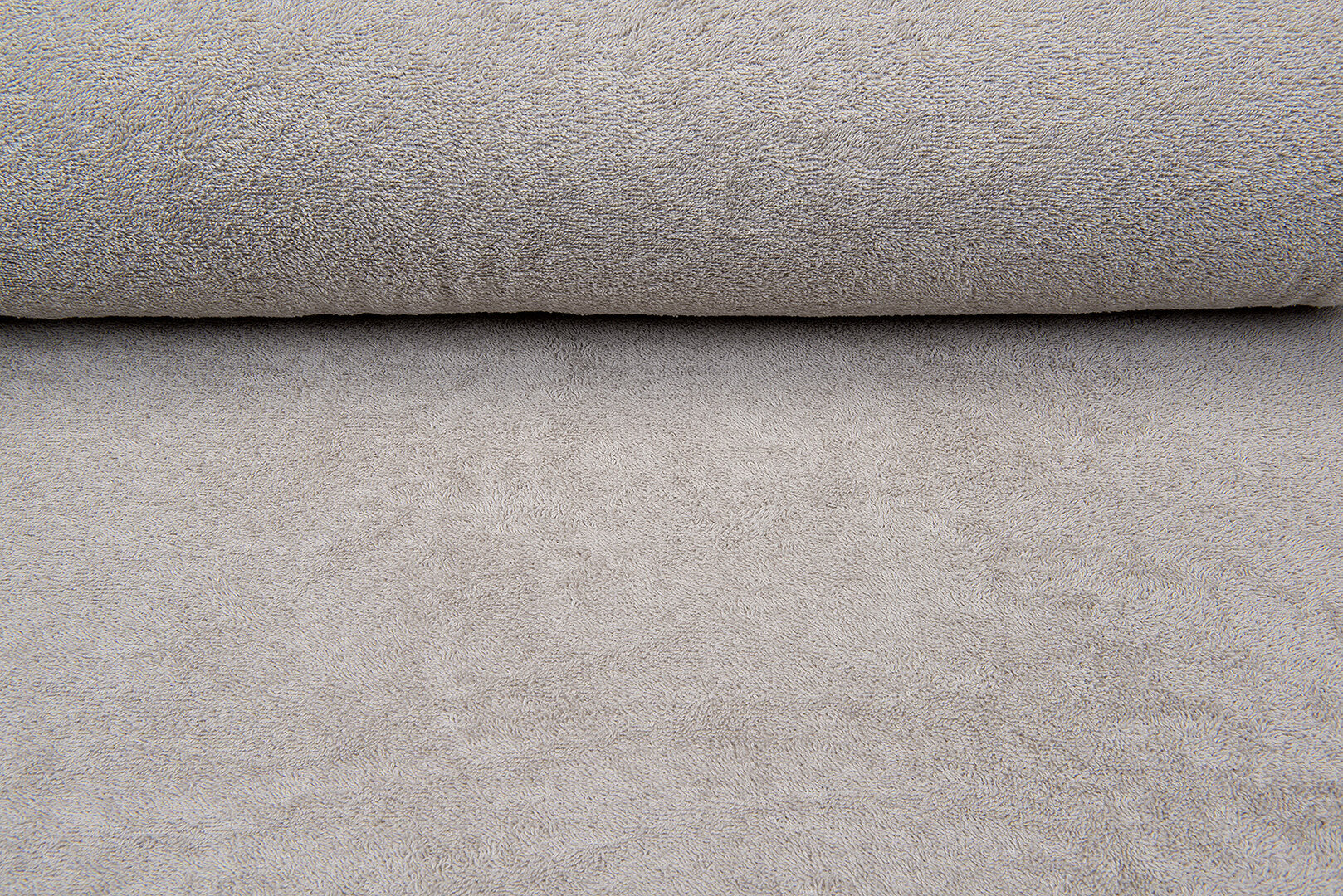 Frottee stoff hell taupe