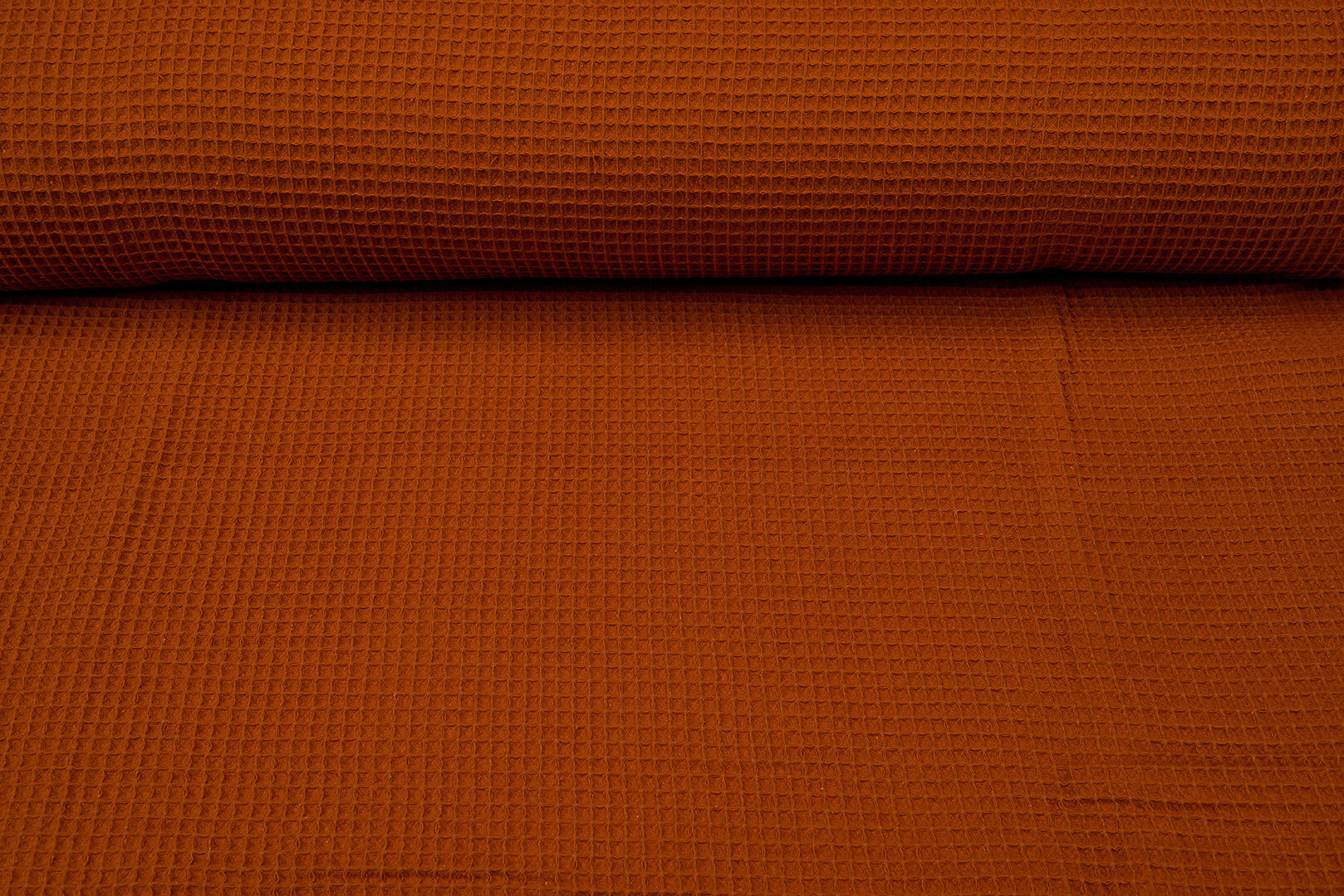 Waffeltuch fein rost orange 1