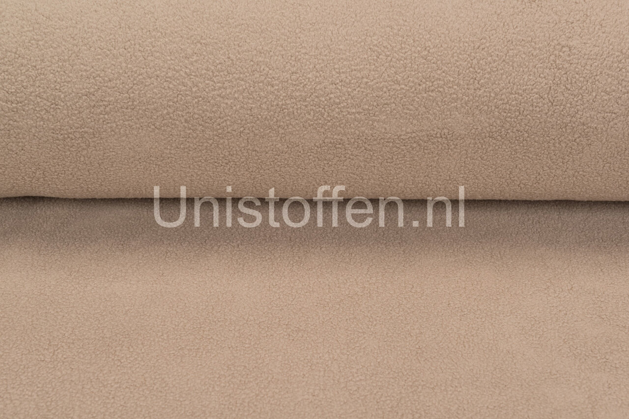 Baumwolle Fleece dunkelsand