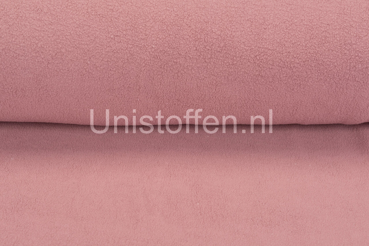 Baumwolle Fleece altrosa