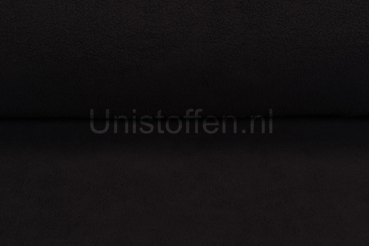Baumwolle Fleece schwarz