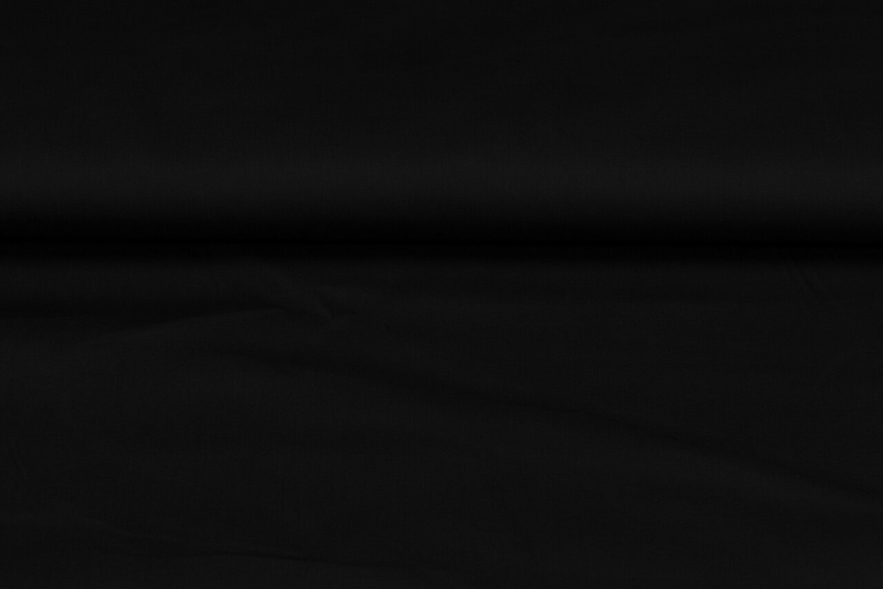 Baumwolle Popeline uni schwarz