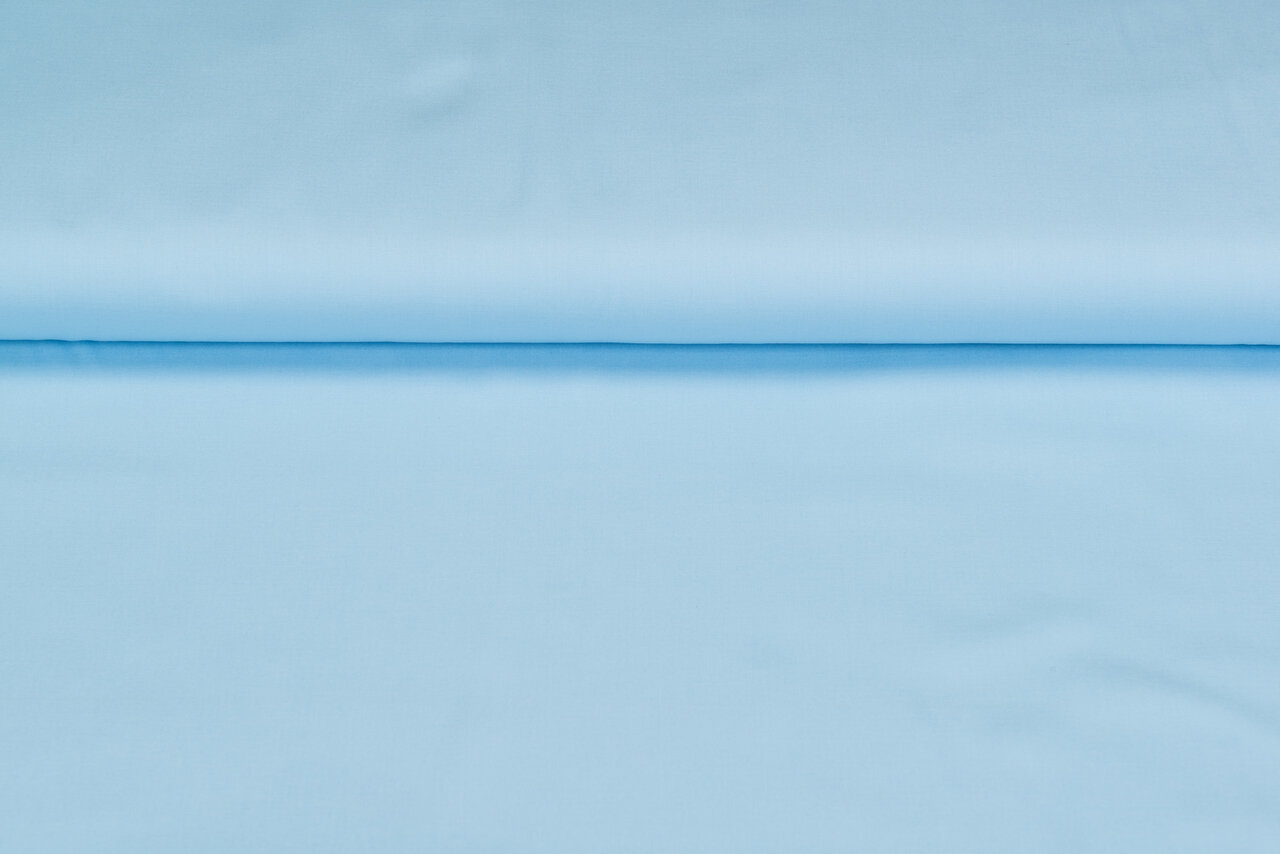 Baumwolle Popeline uni hellblau
