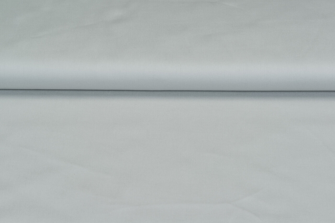 Baumwolle Popeline uni hellgrau