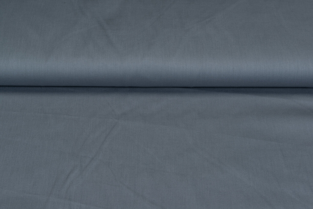 Baumwolle Popeline uni grau