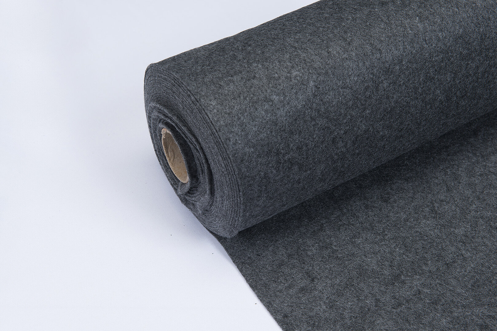 Filz 2mm dunkelgrau meliert