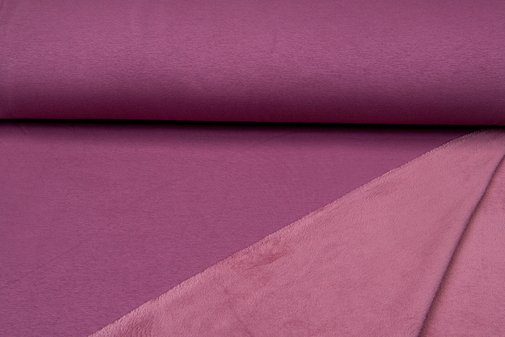 Alpenfleece dunkel pastell rosa