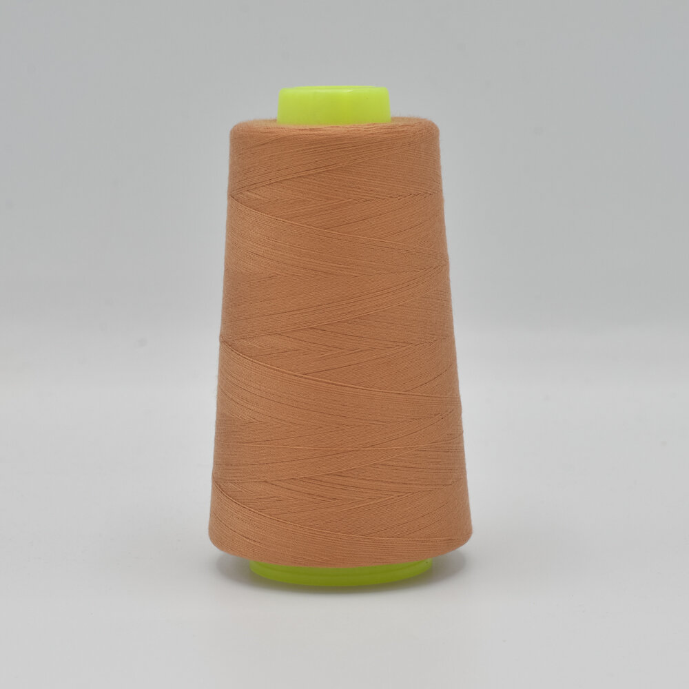 Overlockgarn karamel