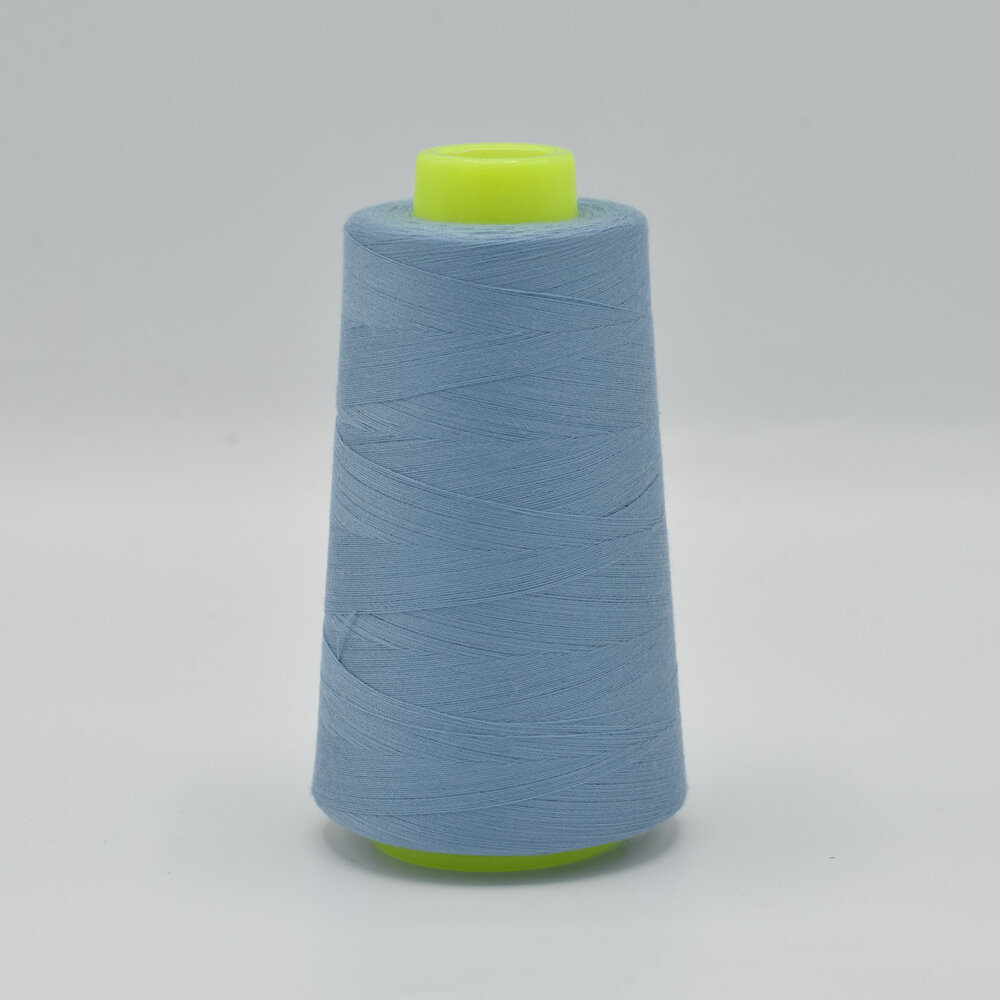 Overlockgarn metalblau