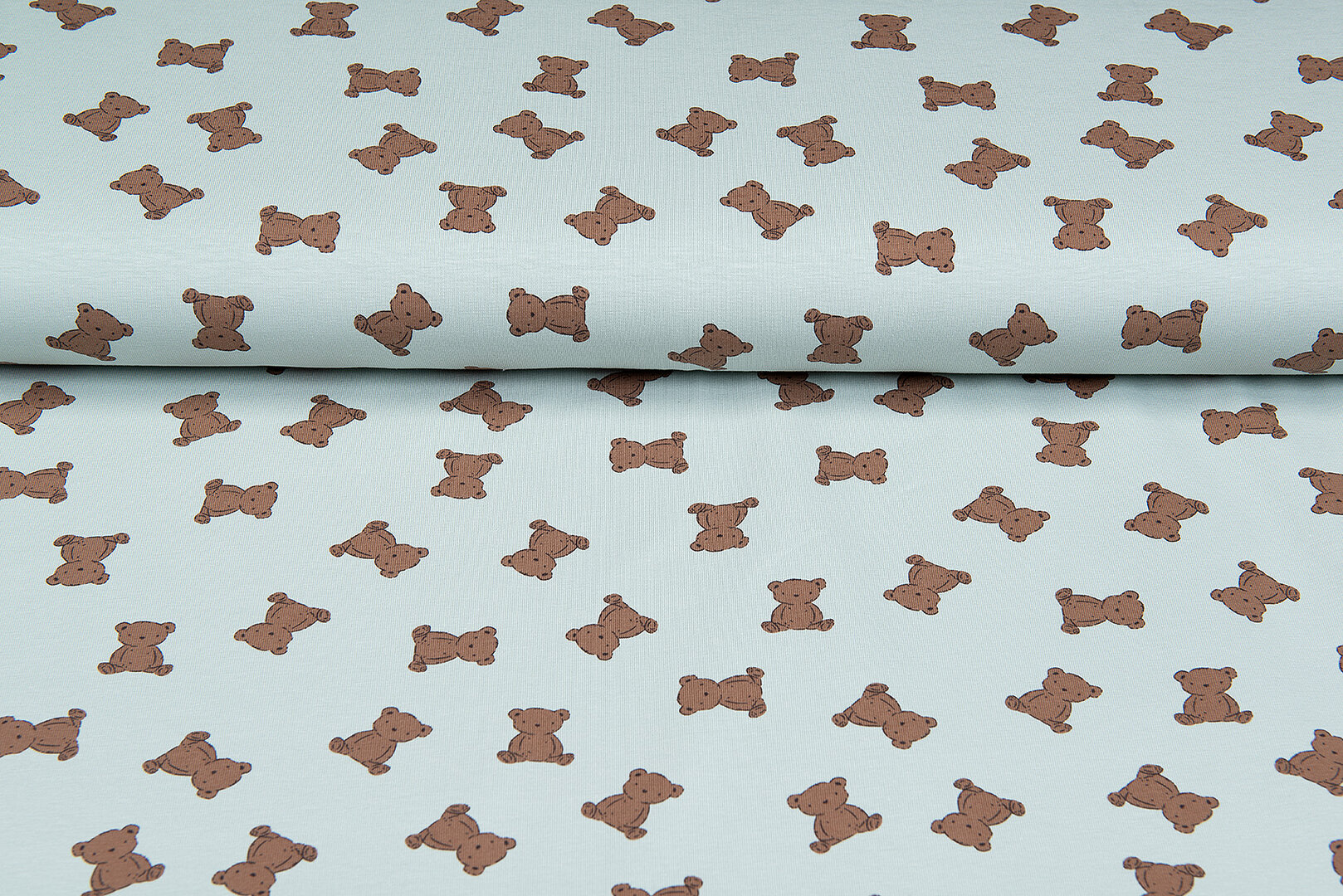 Baumwolljersey bedruckt mini bears mint