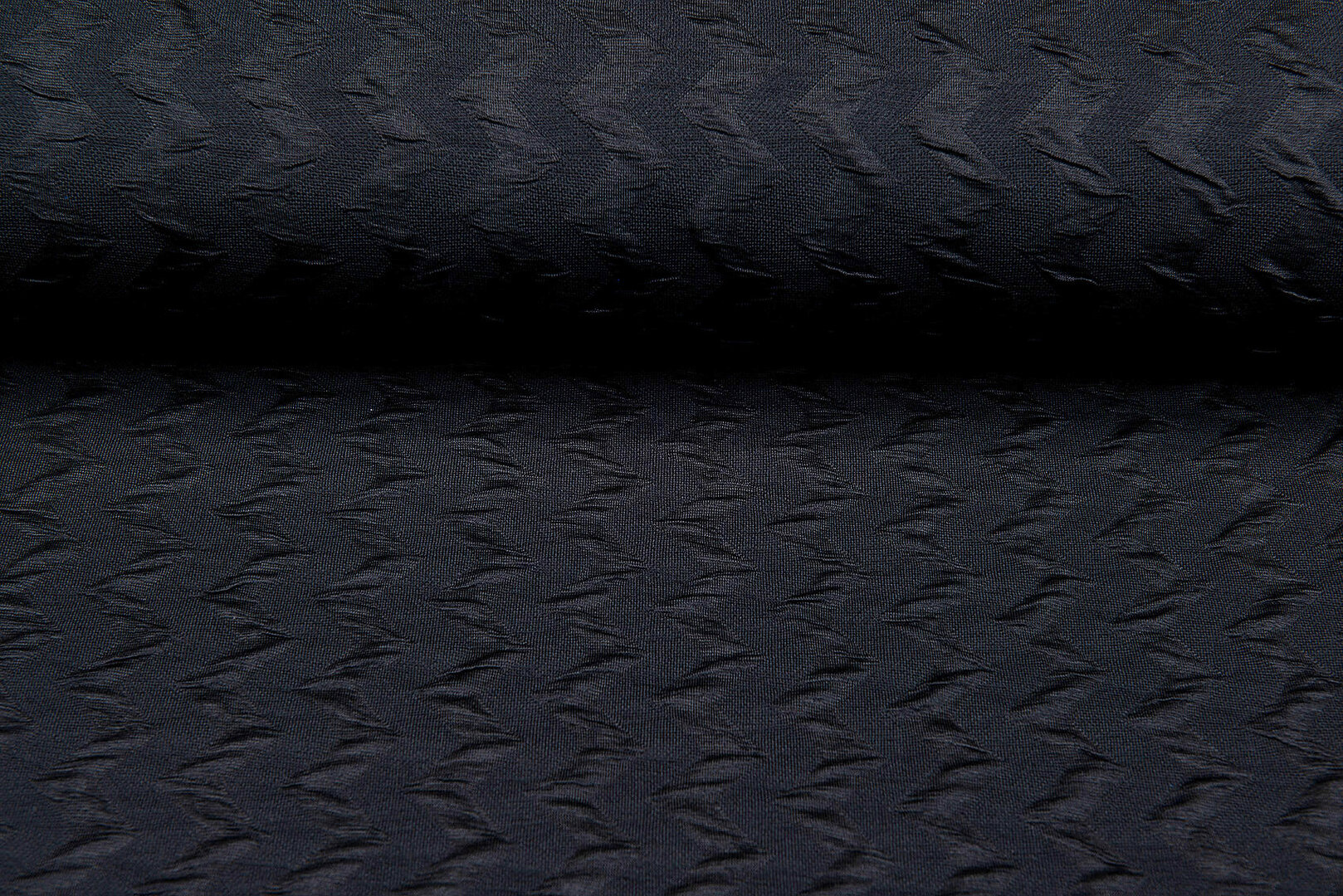 Strickstoff Jacquard zigzag schwarz