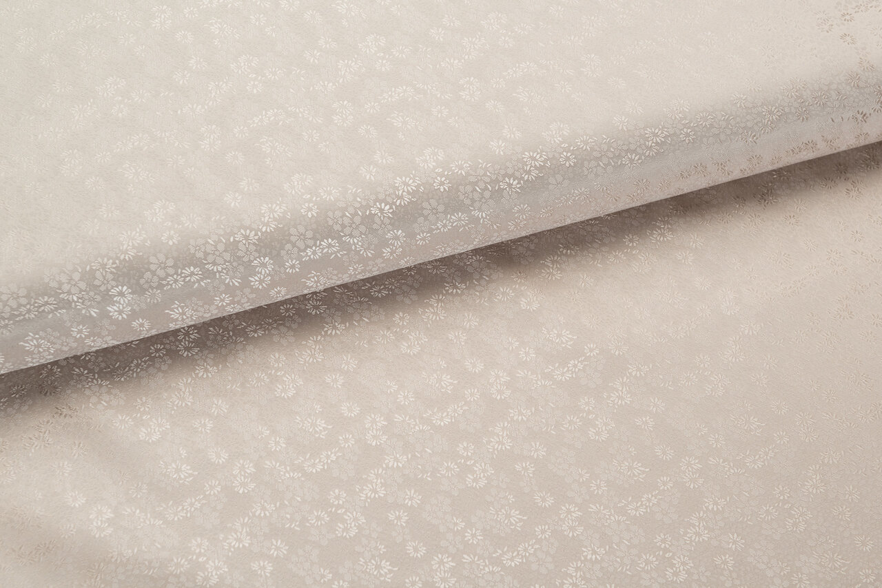 Futterstoff Jacquard Little Flower VO30 beige