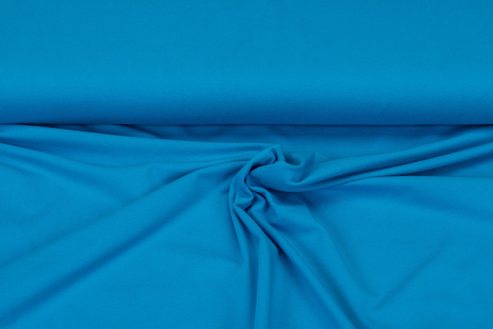 Baumwolljersey uni turquoise