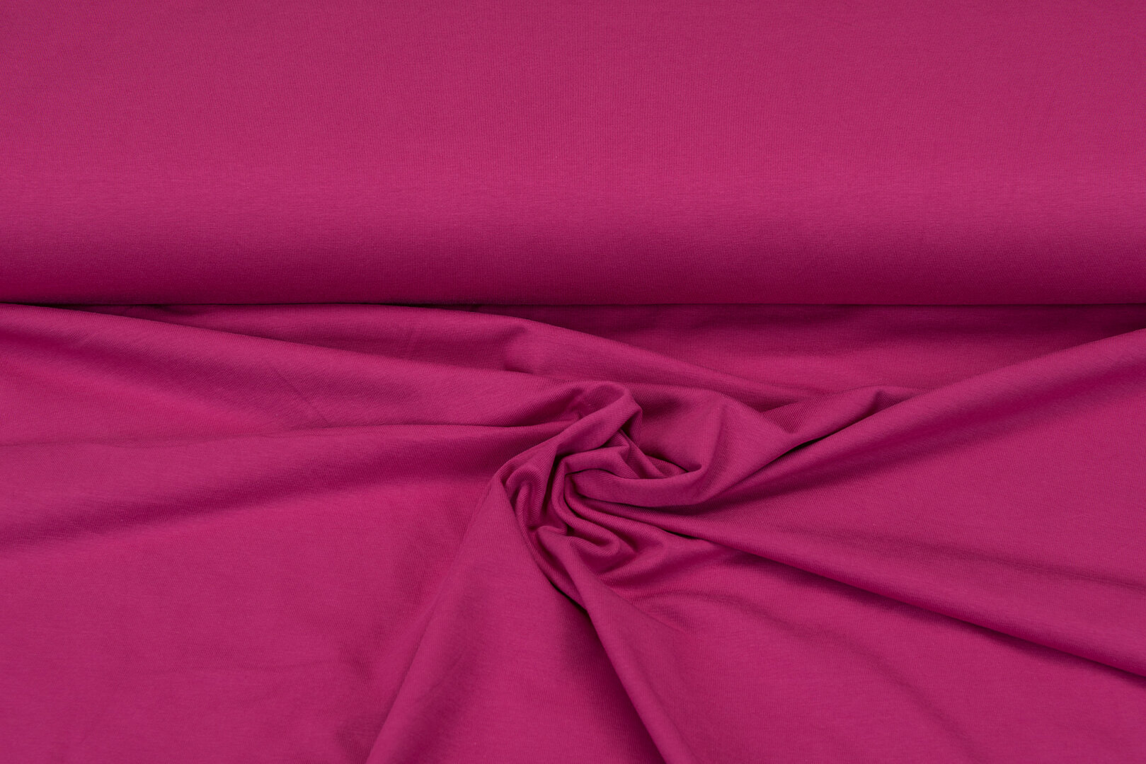 Baumwolljersey uni dunkel cyclaam