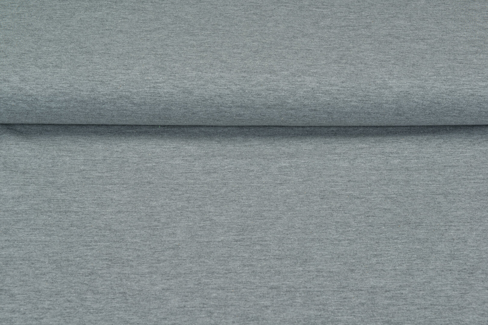 Baumwolljersey uni grau meliert