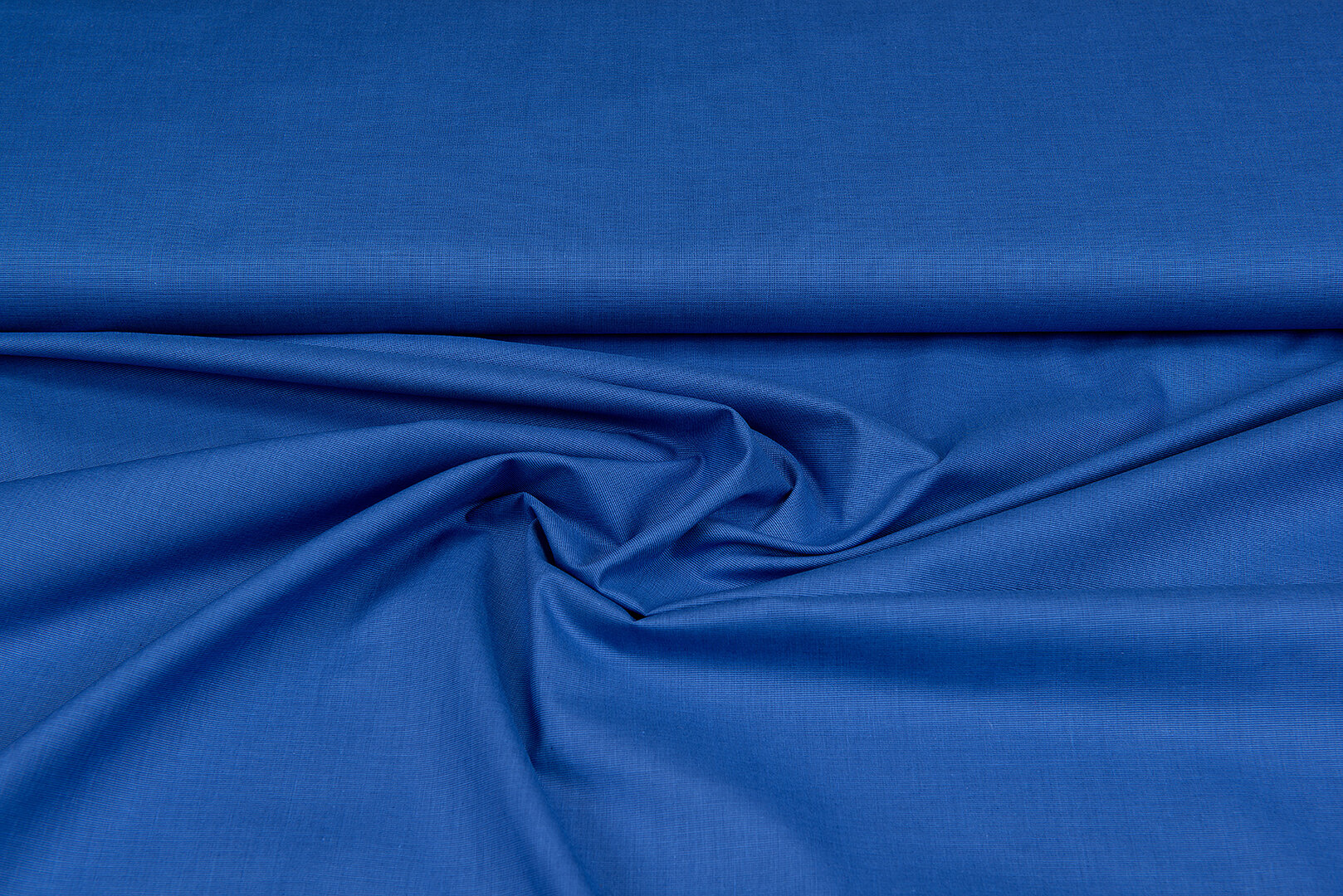 Baumwolle Popeline uni jeansblau melange