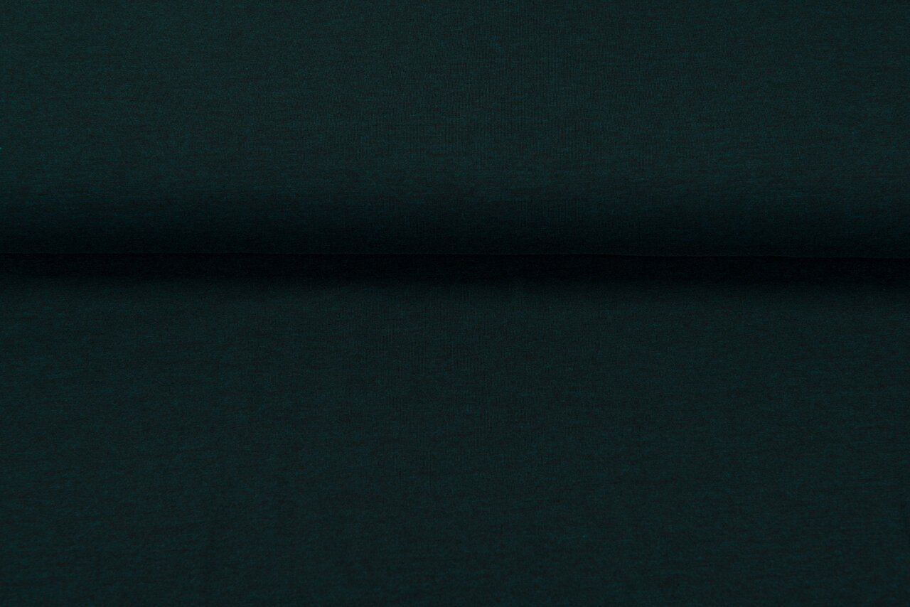 Baumwolljersey Meliert Black Yarn dunkelpetrol