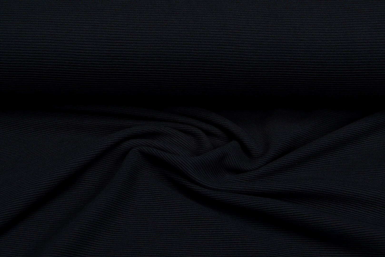 Ottoman Ripp Jersey schwarz