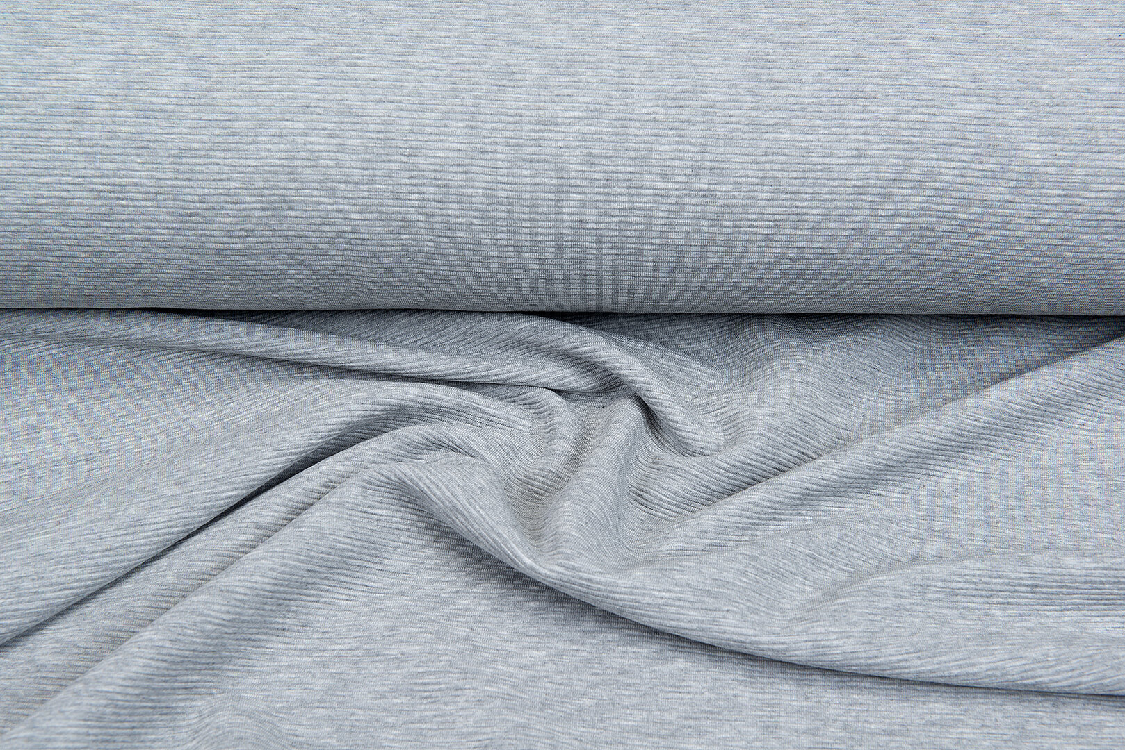 Ottoman Ripp Jersey hellgrau melange