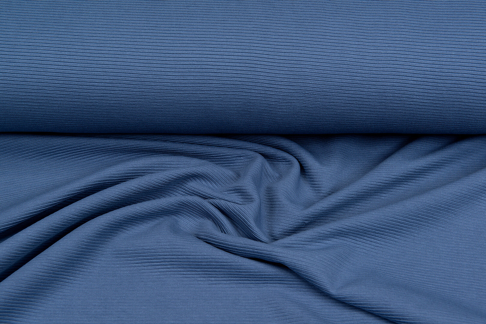 Ottoman Ripp Jersey metalblau