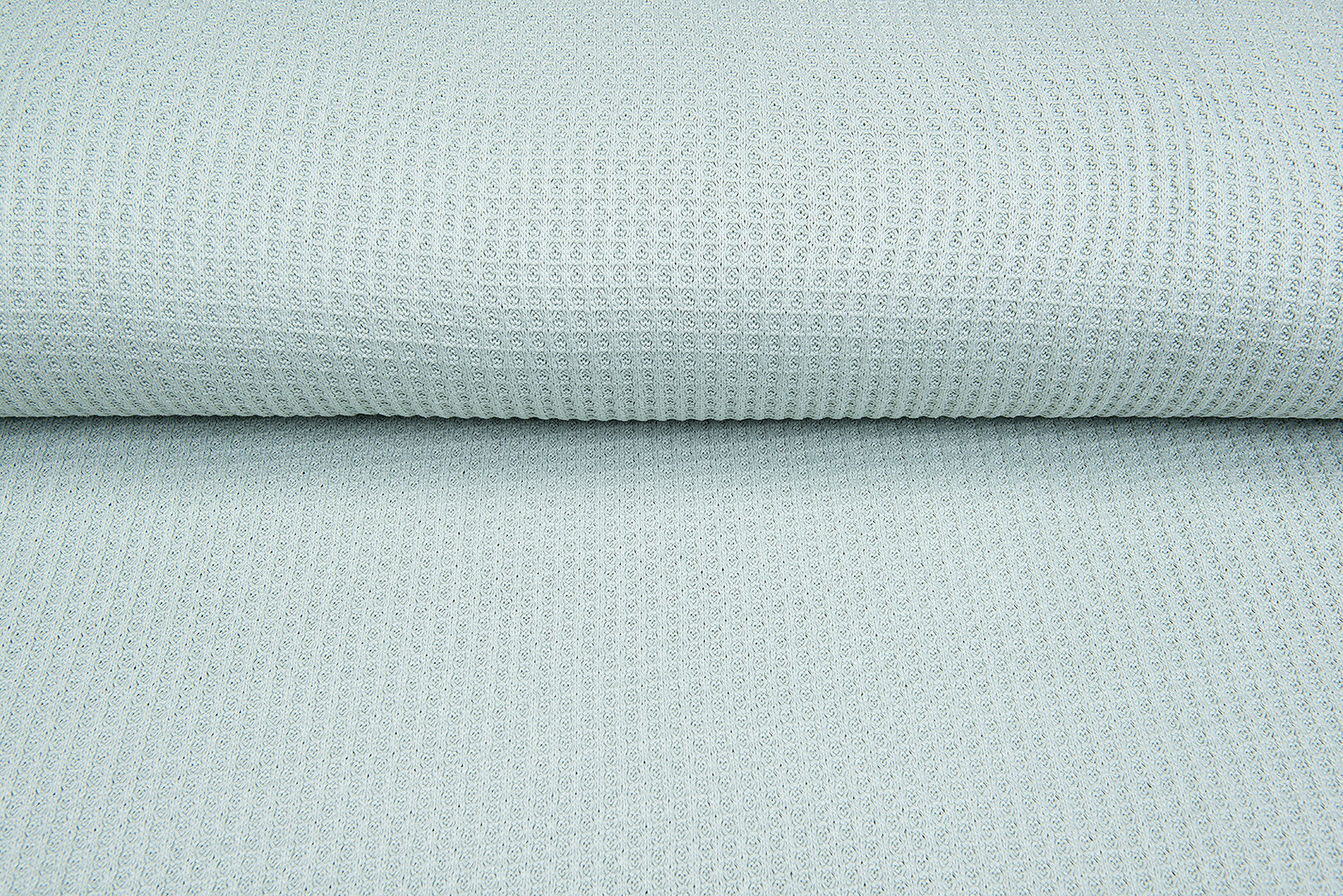 grob gestricktes Waffelpiqu&eacute; mint