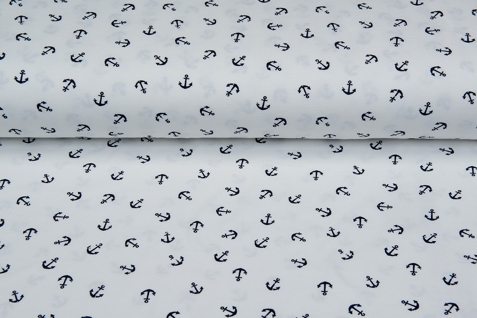 Baumwolljersey bedrukt anchor ecru