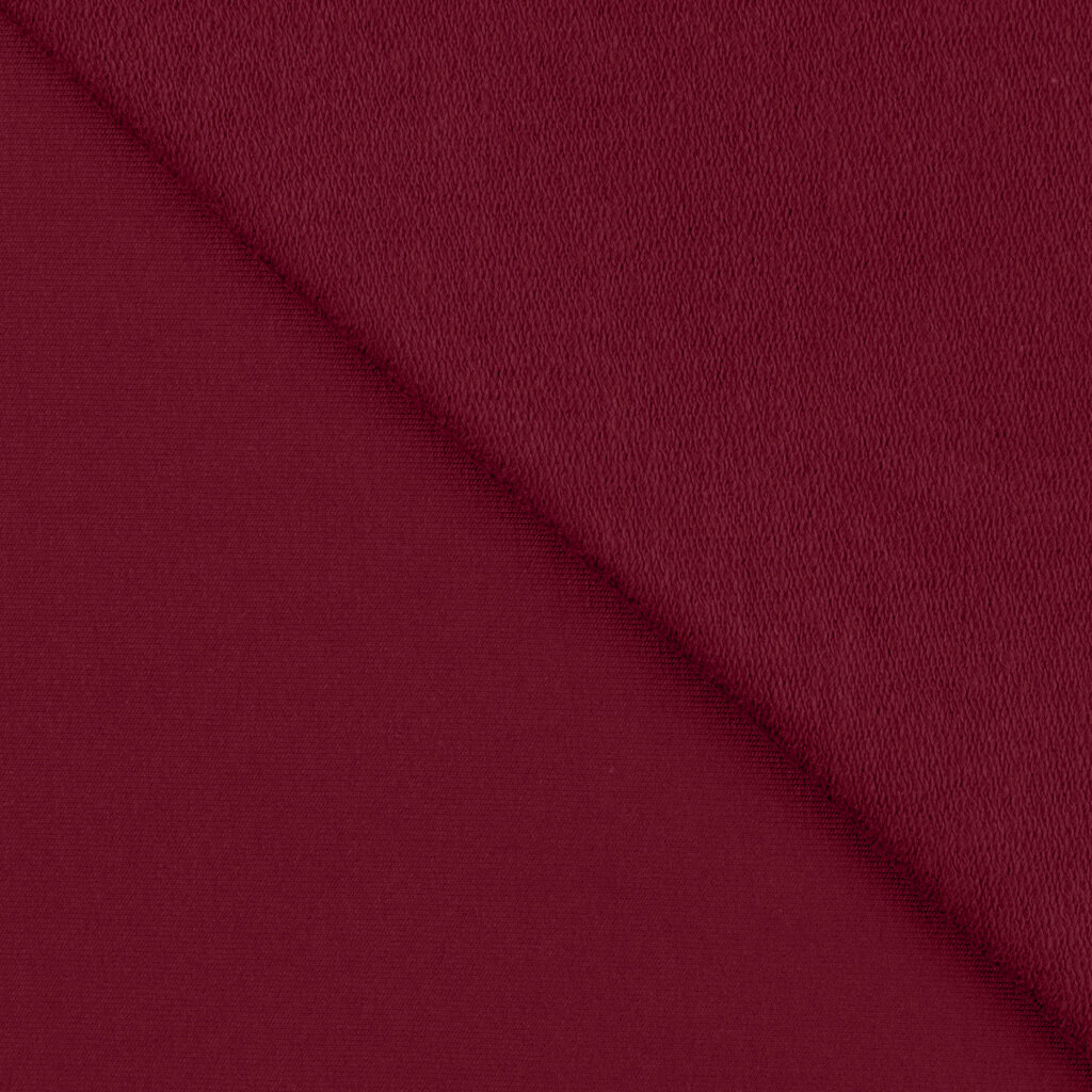 French terry bordeaux