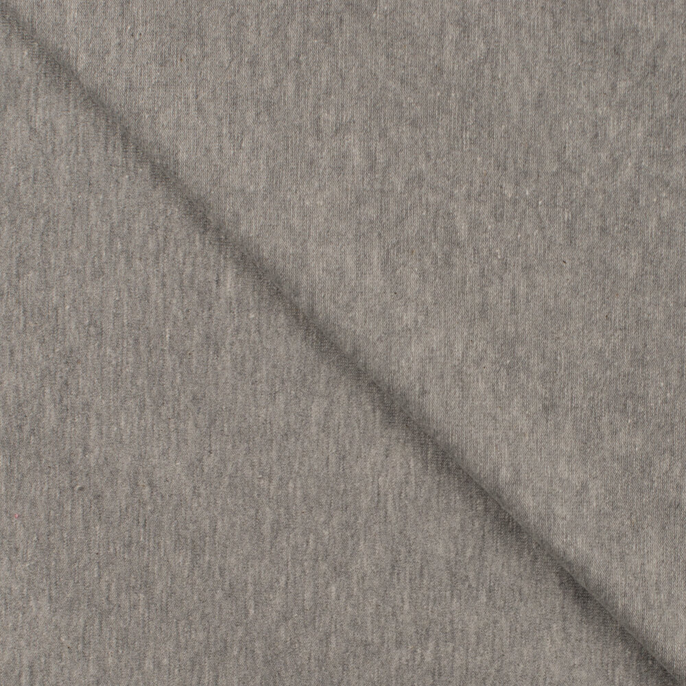 Baumwolljersey hellgrau melange