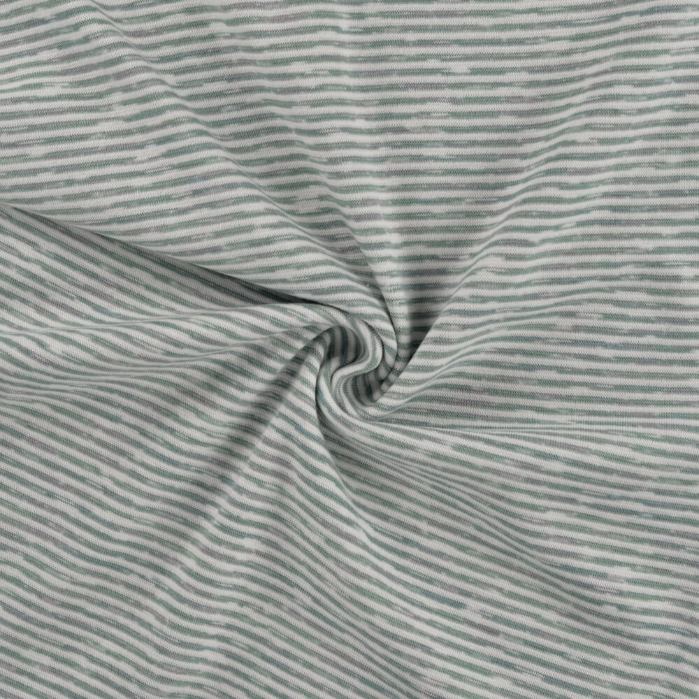 B&uuml;ndchenstoff stripes melange mint