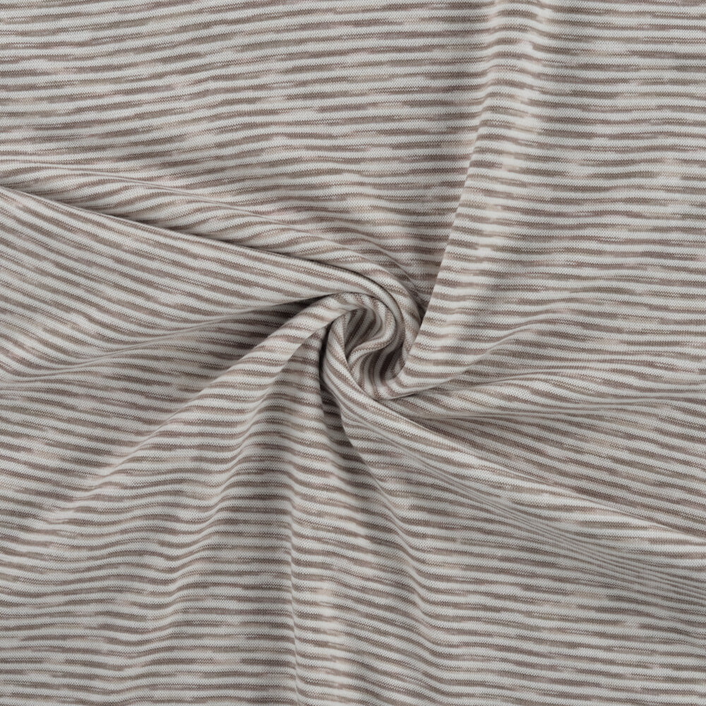 B&uuml;ndchenstoff stripes melange braun