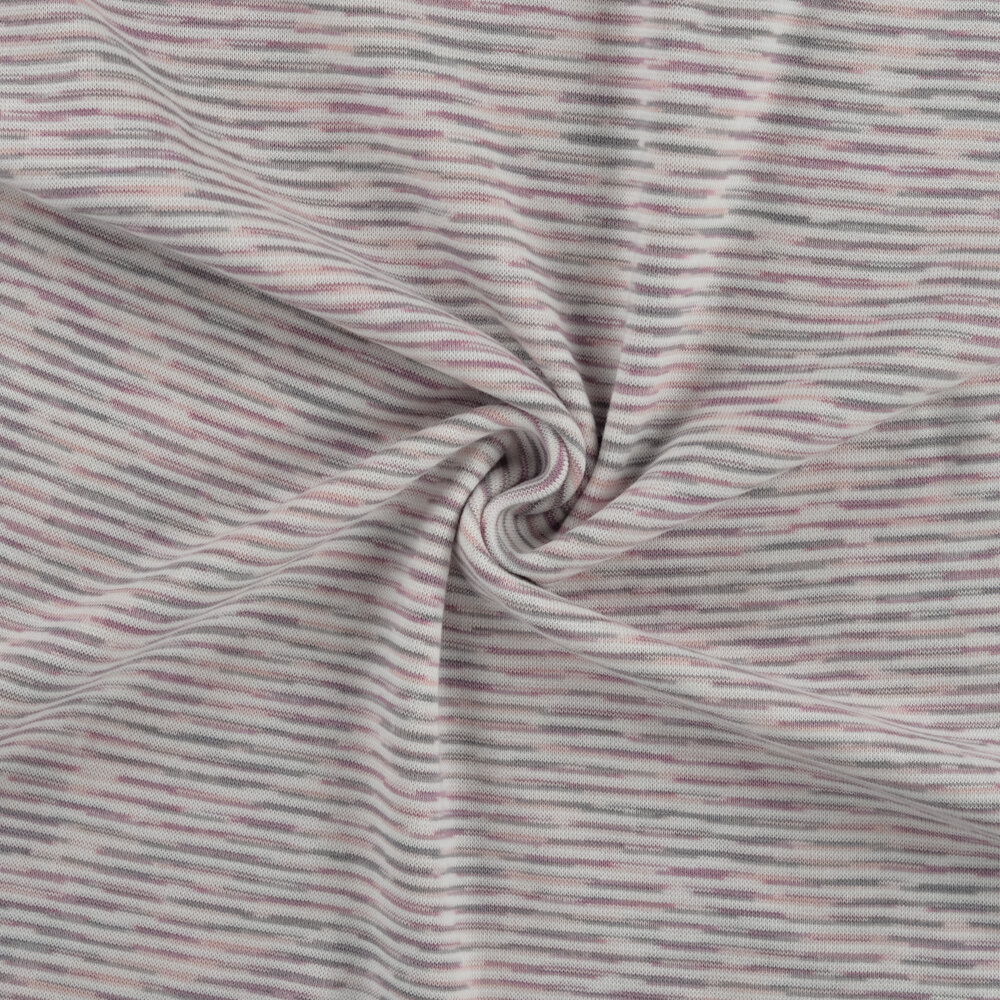 B&uuml;ndchenstoff stripes melange altrosa