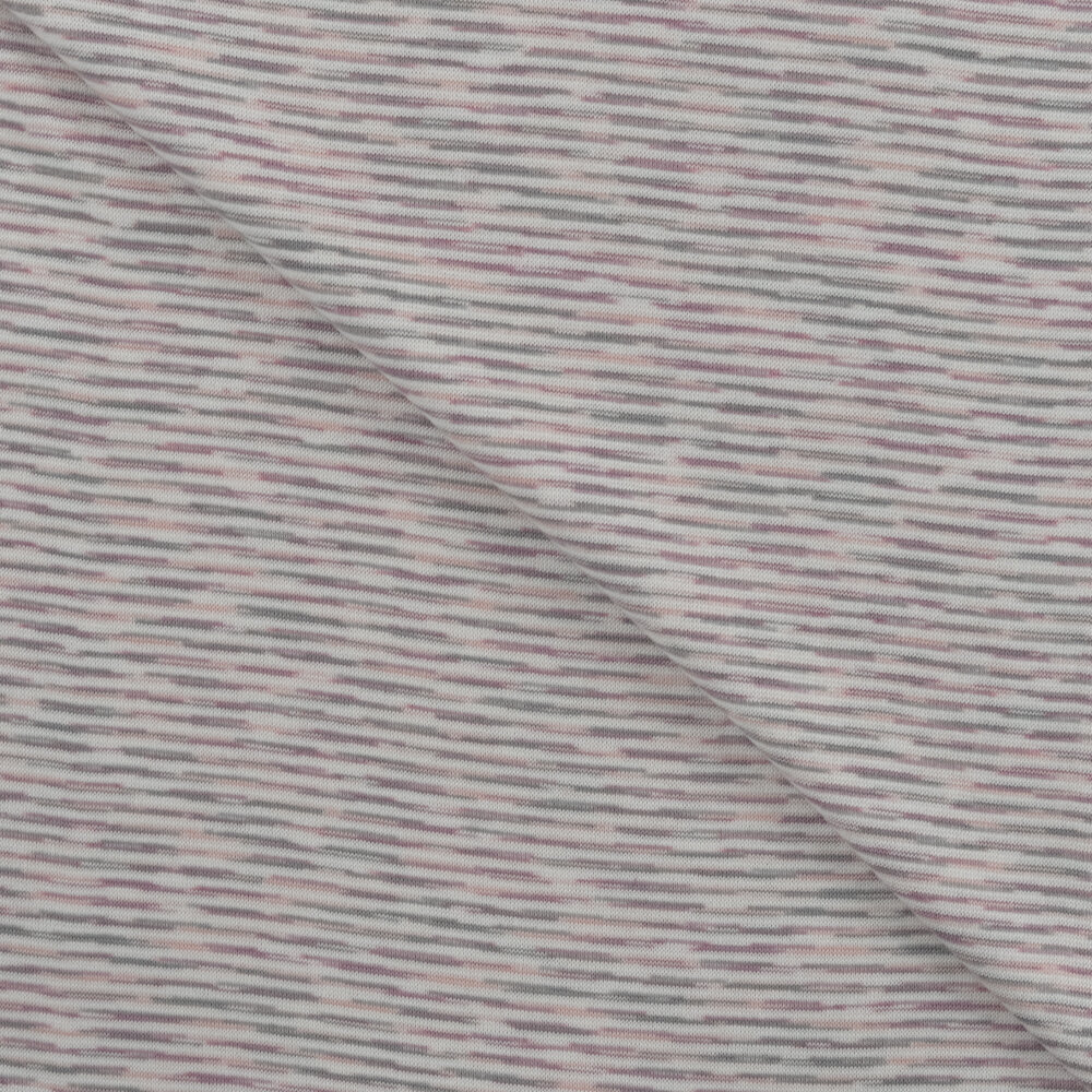 B&uuml;ndchenstoff stripes melange altrosa