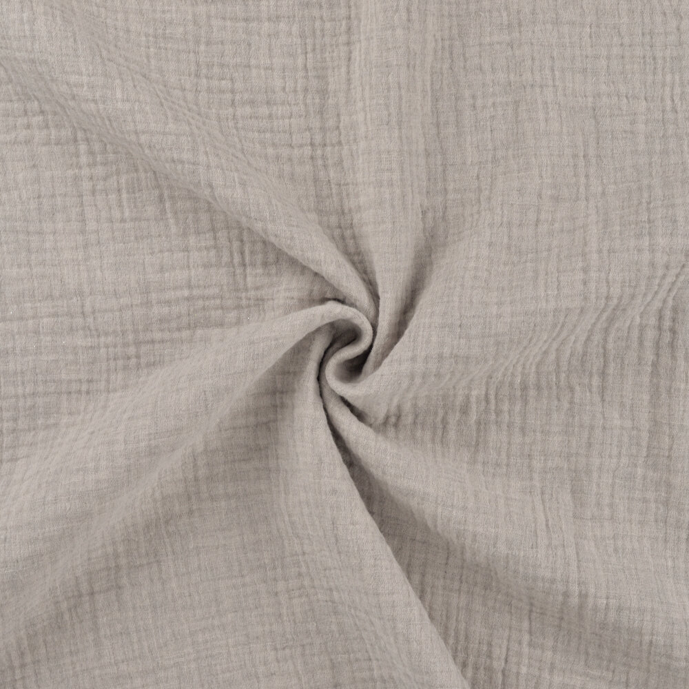 Baumwoll Musselin melange sand