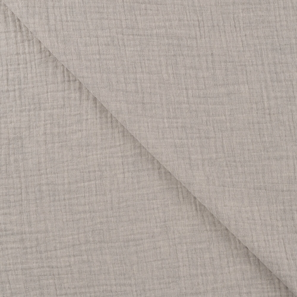 Baumwoll Musselin melange sand