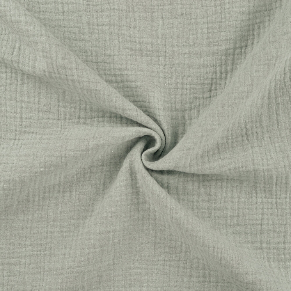 Baumwoll Musselin melange mint