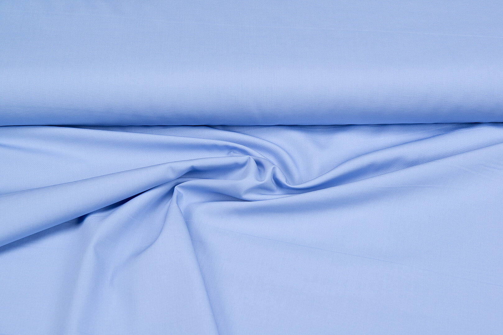Baumwolle Popeline uni blau-metalblau