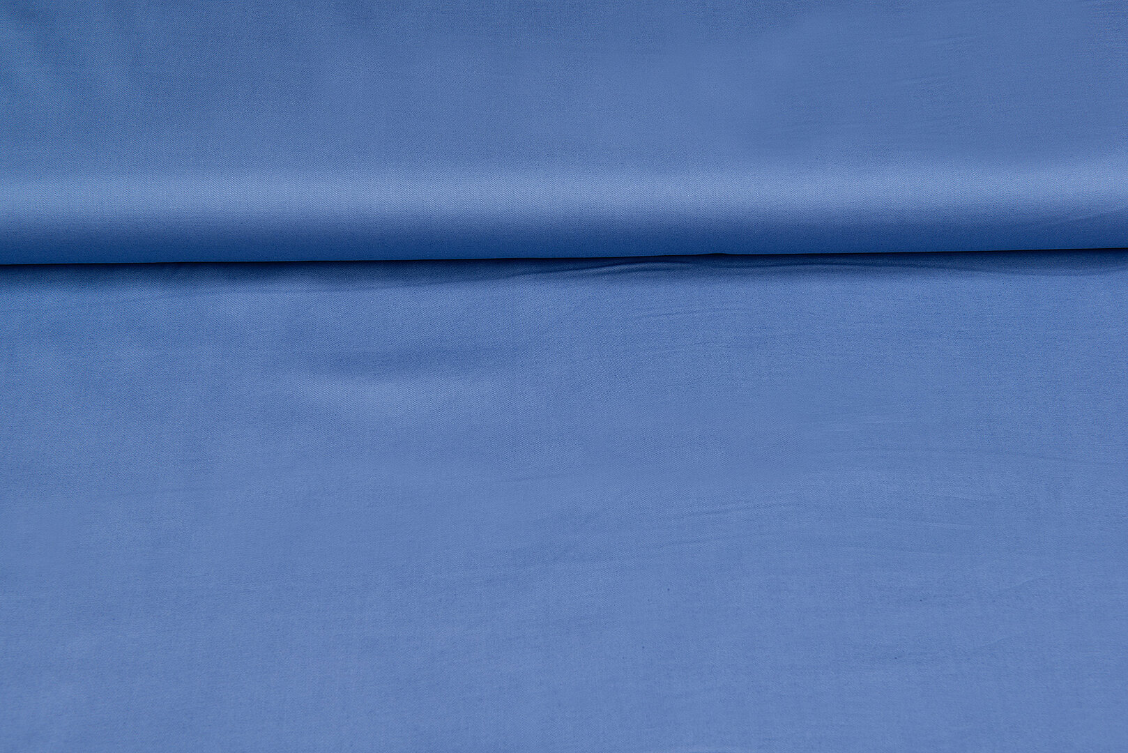 Baumwolle Popeline uni melange metalblau