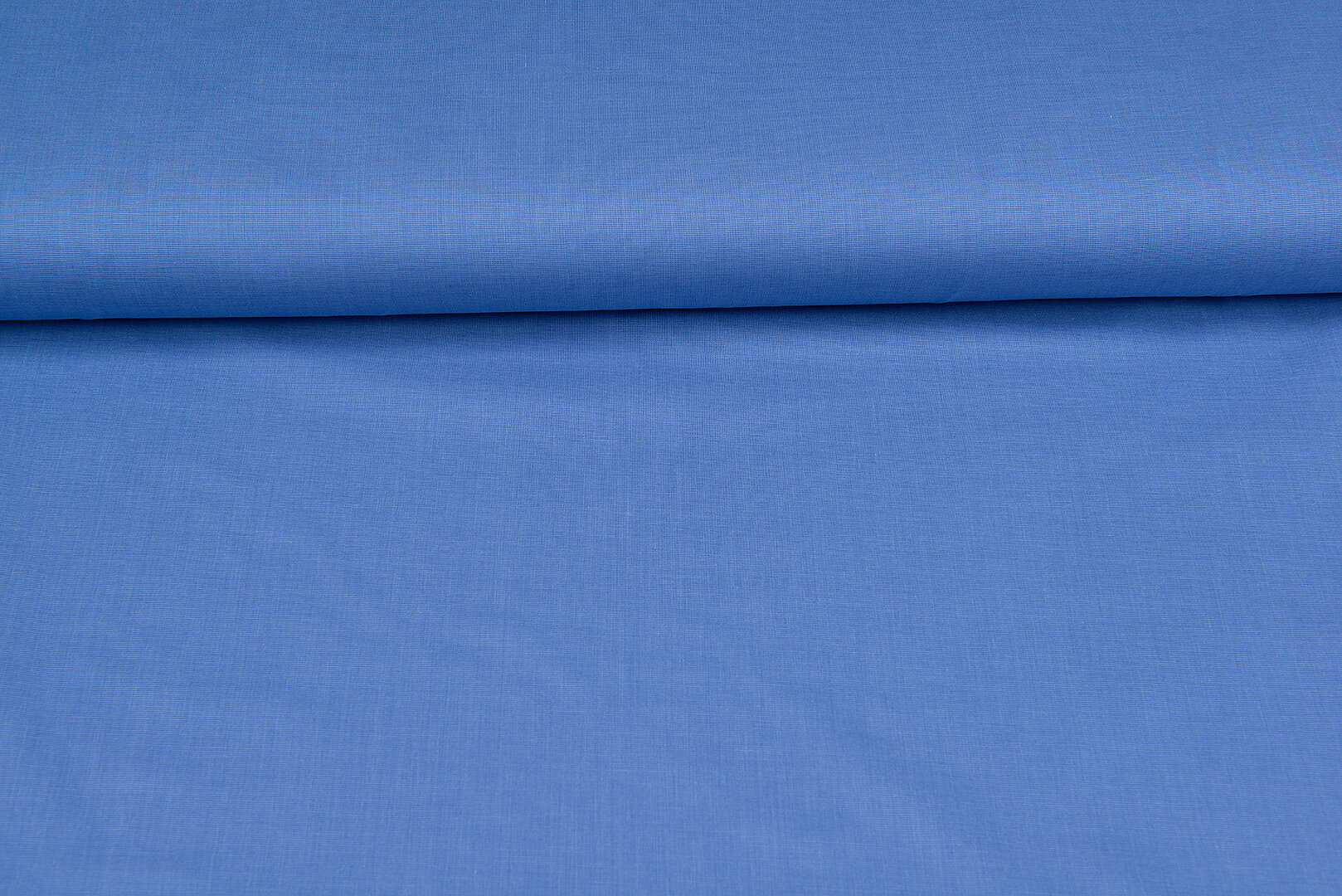 Baumwolle Popeline uni melange jeansblau